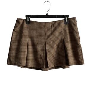 Urban Outfitters Tan Plaid Skirt/Skort